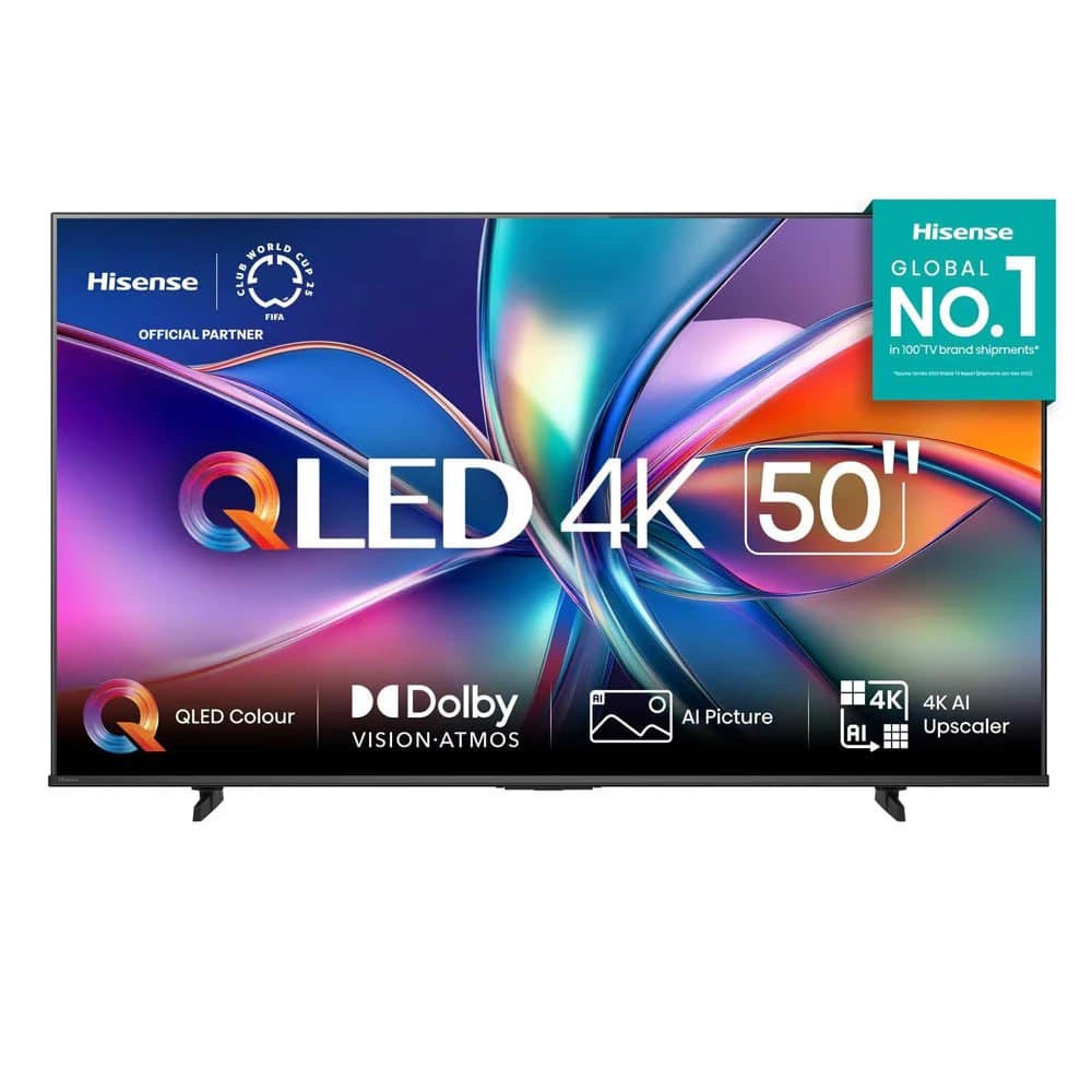 Smart TV Hisense 50" 50Q6QV 4K QLED HDR10 Dolby Atmos Vidaa U9
