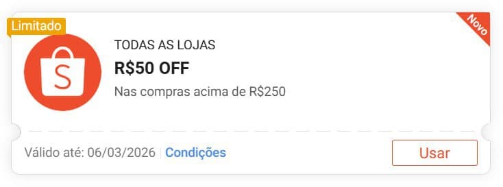 Cupom R$50 DE DESCONTO