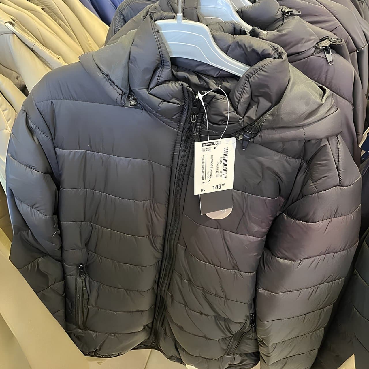 Casaco Bobojaco Jaqueta Puffer Feminina Corta Vento Nylon