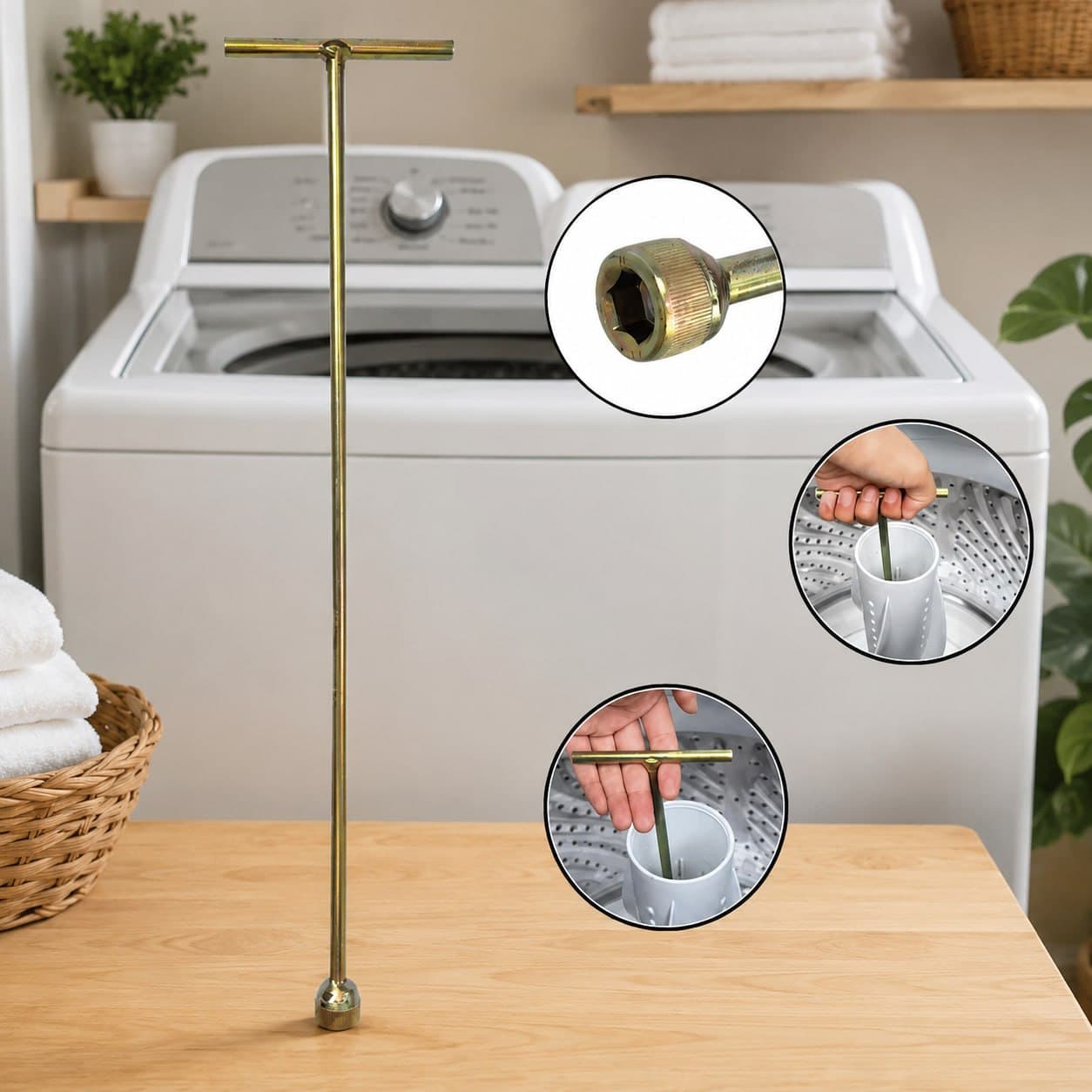 Chave T Longa 10mm 48cm Agitador Universal 48/62cm