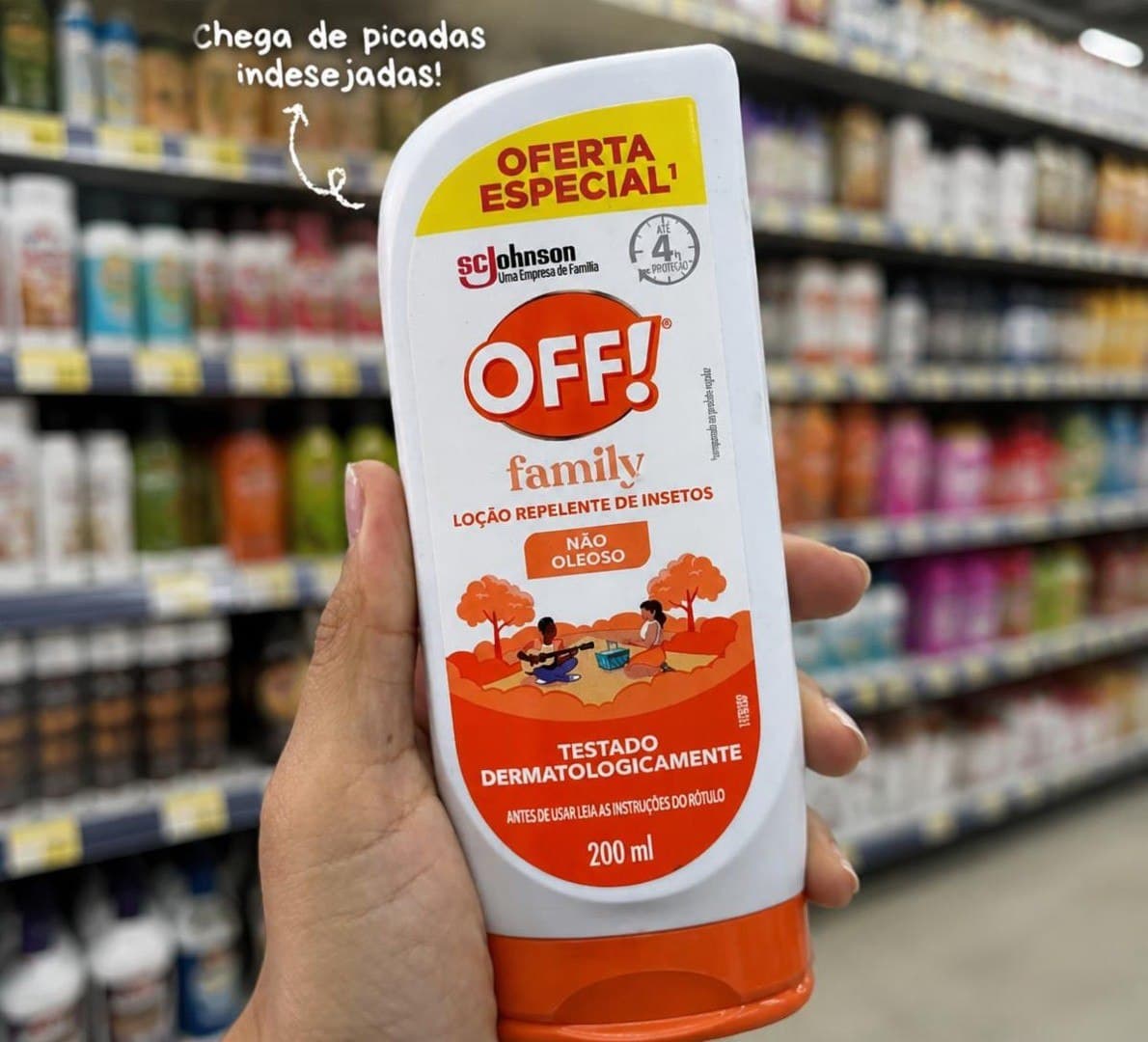 OFF! Family Loção Repelente de Insetos e Mosquitos 200ml