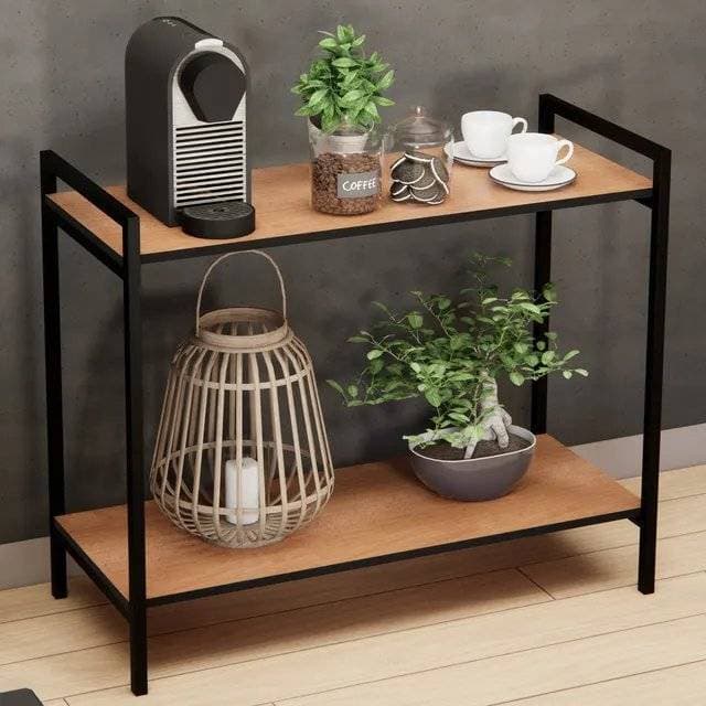 Aparador Buffet Café Balcão Mesa Duas Prateleiras Industrial